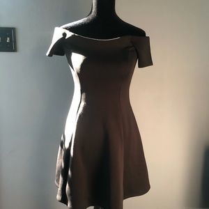 Black off the shoulder dress